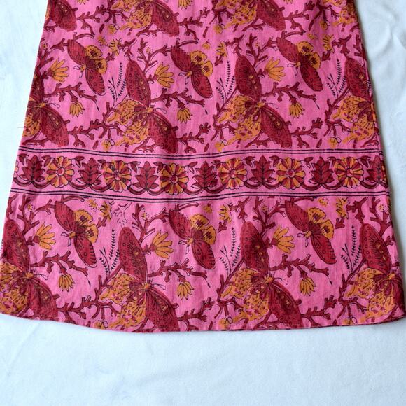 Calypso St. Barth Pink and Red Flutter Sleeve Sundress - Picture 6 of 8